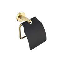 Ensemble d'accessoires de salle de bain mural minimaliste moderne avec finition en acier inoxydable brossé