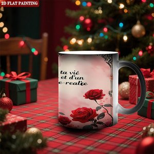 แก้วกาแฟเปลี่ยนสีได้เมื่อโดนความร้อน รุ่นโมเดิร์นโฮม ท็อปโต๊ปมัก  สีดำด้าน ขนาด 11 ออนซ์ ทำจากเซรามิก - Product Image 2
