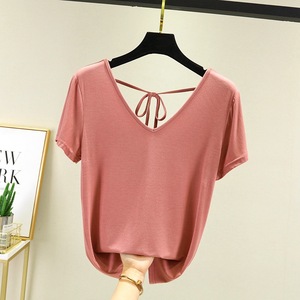 Camisetas gráficas de manga corta con estampado Hey, Cowboy Western Style Black Women Casual Trade Assurance Patrón de estampado largo de punto - Product Image 5