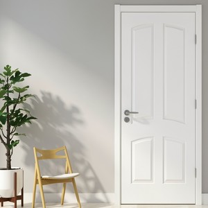 Puerta Interior de Madera Sólida de Diseño Moderno 2026, de Gran Venta, con Núcleo Hueco y Superficie Acabada para Dormitorio y Villa - Product Image 1