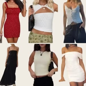 Wholesale of High-quality, Low-priced Korean Spring/Summer 2025 New Ruffled Lace Dresses for Women - Product Image 1