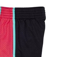 Shorts de basketball pour hommes, taille plus, noir et gris, avec impression numérique personnalisée, respirants, séchage rapide, taille élastique, en polyester, pour le sport