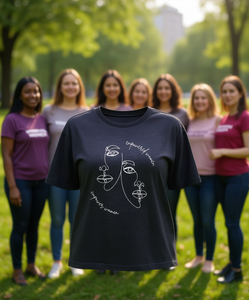 Maglietta Femminista 'Empowered Women Empower Women' per Donne, Manica Corta, Collo Tondo, Vestibilità Comoda, T-Shirt Casual 100% Cotone Jersey Stampato - Product Image 2