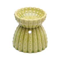 Brûleur à huile pour bougie chauffe-plat en céramique de style cactus attrayant, vente en gros créative, pour une utilisation intérieure