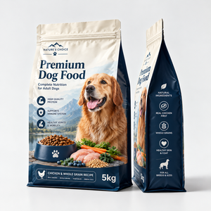 Bolsa Personalizada con Cierre Hermético para Alimento de Perros, a Prueba de Humedad, con Fondo Plano, para 1kg, 3kg, 5kg - Product Image 1