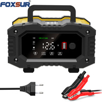 Chargeur de batterie de voiture intelligent FOXSUR FPT-100 2027 12V/10A & 24V/5A, réparation de batterie, testeur de tension de batterie automobile