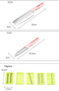 Couteau de cuisine Portable sans BPA, épluche-couteaux multifonctions, râpes, ensemble de <span class=keywords><strong>planche</strong></span> à découper <span class=keywords><strong>avec</strong></span> <span class=keywords><strong>passoire</strong></span> pliable, offre spéciale - Product Image 4