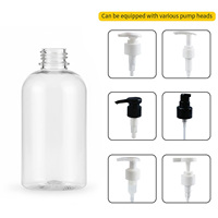Bouteilles PET de haute qualité avec pompe pulvérisatrice, forme plate, pour savon liquide et cosmétiques, transparentes, disponibles en OEM/ODM, fabriquées au Vietnam