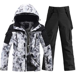 Traje <span class=keywords><strong>de</strong></span> Esquí Personalizado para Hombre, Impermeable, Conjunto <span class=keywords><strong>de</strong></span> Dos Piezas, Chaqueta y Pantalones <span class=keywords><strong>de</strong></span> Snowboard, Traje <span class=keywords><strong>de</strong></span> <span class=keywords><strong>Nieve</strong></span> Cortavientos para Invierno - Product Image 1