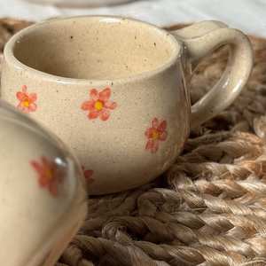 Tazas de Café de Cerámica de Lujo Hechas a Mano, Estilo Capullo de Rosa, con Asa, Tazas de Té y Café de Cerámica - Product Image 4