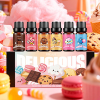 Ensemble d'huiles essentielles pures à 100 % de 10 ml pour l'exportation, Glycérine, Barbe à papa, Chocolat, Citron frais, Floral, Distillées à la vapeur, Longue durée