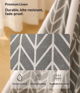 Tente pour <span class=keywords><strong>chat</strong></span> en lin imprimé et bois, écologique, portable, avec sol et <span class=keywords><strong>lit</strong></span> amovibles et lavables - Product Image 4