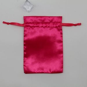 Pochette à bijoux en satin doux et réutilisable, avec cordon de serrage, impression de logo personnalisé, pour boucles d'oreilles, bagues, colliers, emballage cadeau de mariage - Product Image 2