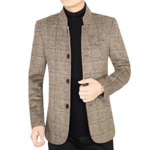 Atacado Novo <span class=keywords><strong>Blazer</strong></span> Masculino Xadrez Casaco para Homens - Product Image 2