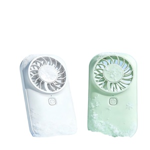Ventilador Portátil Mini de Mano con Luz LED RGB, Viento Potente, Recargable por USB, Diseño Portátil, Empaque en Caja de Color para Uso en Exteriores - Product Image 1