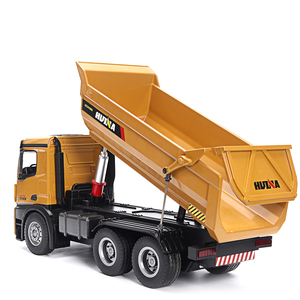 Offre Spéciale 1:14 échelle <span class=keywords><strong>Huina</strong></span> <span class=keywords><strong>1582</strong></span> RC inclinaison/camion à benne basculante 6 roues 10 canaux entièrement en métal radiocommande Construction télécommande - Product Image 2