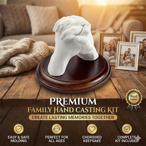 <span class=keywords><strong>Kit</strong></span> de <span class=keywords><strong>moulage</strong></span> <span class=keywords><strong>3D</strong></span> pour mains, sûr pour les couples et la <span class=keywords><strong>famille</strong></span>, <span class=keywords><strong>kit</strong></span> de <span class=keywords><strong>moulage</strong></span> en plâtre facile à réaliser soi-même, non toxique, cadeau idéal pour Noël et les fêtes - Product Image 3