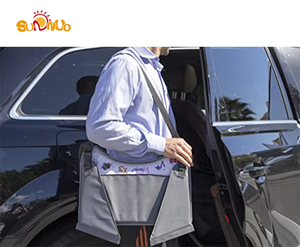 SUNNUO 2026 Auto-Reise-Klapptisch für Kinder Reisetablett für Autositze mit Trockenabwischbarer Oberfläche/Becherhalter/iPad-Halterung Kindersitztisch - Product Image 6