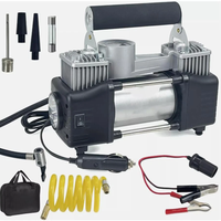 Pompe à air pour pneus de véhicule, kit d'urgence pour voiture robuste, compresseur d'air pour voiture à double cylindre, pompe à air pour pneus, gonfleur d'air automatique