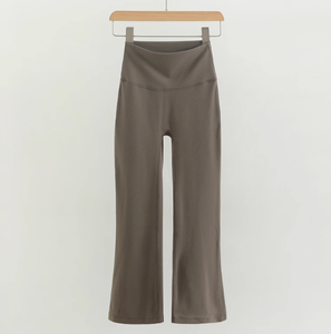 Pantalones de Yoga de Cintura Alta para Mujer, Cómodos y con Soporte, en Varios Colores, Leggings Elásticos de Corte Bootcut para Uso Diario Informal - Product Image 2