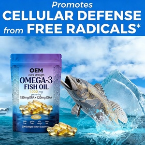Capsule di Olio di Pesce al Gusto di Limone OEM, Integratore di Omega-3 EPA DHA per Supporto di Cuore e Cervello - Product Image 4