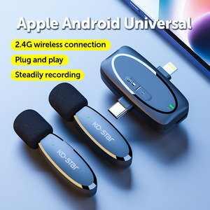 <strong>Bluetooth</strong> <strong>Wireless</strong> Lavalier <strong>Microphone</strong> Portable for Phone Interview Recording Live Broadcast Gaming - Product Image 4