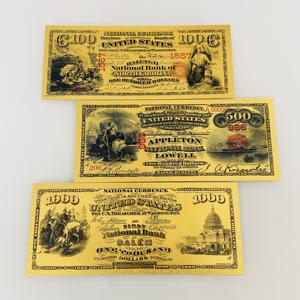 Банкнота 1875 года, 1 доллар США, с 24-каратным золотым покрытием, реквизит для декора, коллекционная памятная вещь с цифровой печатью, подарок - Product Image 6