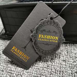 Custom Design Printing Brand LOGO Paper Clothing Label Swing <strong>hang</strong> <strong>Tag</strong> High <strong>Grade</strong> Special Paper <strong>hang</strong> <strong>Tag</strong> with <strong>String</strong> - Product Image 2