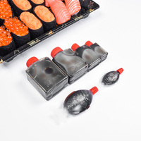 Bouteille en plastique jetable Sunzza Package, mini, écologique, recyclable, 2,6/8,2 ml, en forme de poisson, pour sauce soja