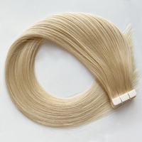 Extensions de cheveux naturels Remy à bandes adhésives en gros, double épaisseur, invisibles, effet peau