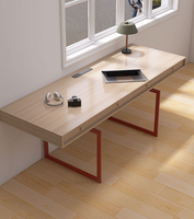 Bureau en bois massif de luxe personnalisable, design moderne avec tiroirs, ergonomique pour la maison/le bureau