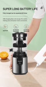 Extracteur de jus de fruits multifonctionnel pour appareils électroménagers, <span class=keywords><strong>centrifugeuse</strong></span>, rechargeable par USB, mini presse-agrumes électrique portable - Product Image 6