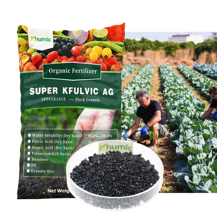 Super Fulvic Acid Premium Leonardit Dünger Schwarz granulat Boden verbesserer Super Kalium Fulvate