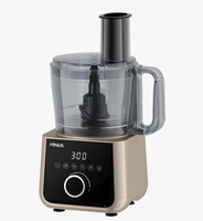 Procesador de Alimentos de 1500W con Velocidad Variable, 6 Programas Preestablecidos, Picador, Amasador, Rebanador, Bajo Nivel de Ruido, 2.5L, Logotipo Personalizado, Molde Privado