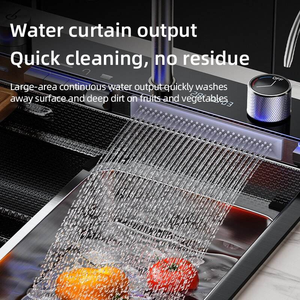 Popolare Lavello da Cucina Multifunzionale a Cascata, Lavello in Acciaio Inox 304 per Decorazione Casa e Progetti di Ristrutturazione Appartamenti - Product Image 5