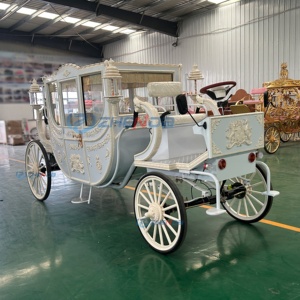 2026 Meilleures ventes Prix de gros Personnalisé Chariot royal électrique d'extérieur, Chariot sans chevaux électrique, Chariots utilitaires pour chevaux - Product Image 3