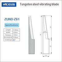 Lames oscillantes en carbure de tungstène HRK pour la série Z61, haute résistance à l'usure, pour découpeuse numérique CNC