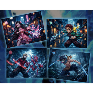 <span class=keywords><strong>PY</strong></span> POKE & Demon Slayer : Cartes à déchirer, Tabs détachables, Anime, Dessin animé, YY 4.0, Design exclusif, Carte d'art rare, Carte Pokémon, Jeu de cartes à collectionner - Product Image 4