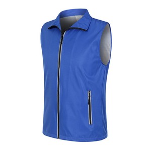Gilet Jinteng da uomo Full-Zip gilet leggero senza maniche gilet personalizzato per abbigliamento da lavoro volontario da supermercato - Product Image 4