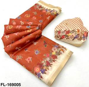 ผ้าฝ้าย Mul เนื้อนุ่มมาใหม่พร้อมตัวถังและดีไซน์เนอร์พิมพ์ขอบและซาริ - Product Image 5