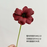 Bunga Tulip PU Warna Baru, Bunga Buatan, Ornamen Dekoratif untuk Ruang Tamu Meja Makan, Rangkaian Bunga Mewah