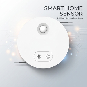 Capteur de présence <span class=keywords><strong>humaine</strong></span> multi-IR HE300 Zigbee 3.0, détecteur de mouvement radar à ondes millimétriques 24 GHz avec contrôle par application, pour la domotique - Product Image 1