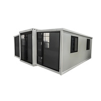 Casa Contenedor Expandible Prefabricada, Casa Modular de Acero con Panel de Pared de Ladrillo para Vivienda, Villa u Oficina
