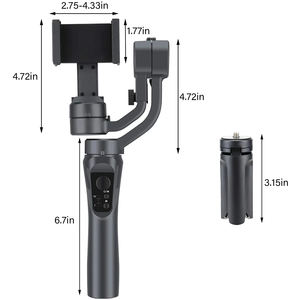 F6 Gimbal <span class=keywords><strong>3</strong></span> محور موازن انحراف عصا سيلفي محمولة باليد حامل الهاتف Ai موازن انحراف - Product Image 6