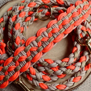 Personalizado ajustable macramé tejido a mano poliéster Paracord mascota perro Collar Correa conjunto seguridad fuerza perro plomo - Product Image 6