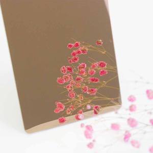 AISI décoratif 304 201 316 420 430 Ba laminé à froid 4X8 couleur or rose doré Ss finition miroir feuille de plaque en acier inoxydable - Product Image 4