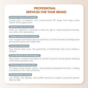 Rollo de Pegatinas de Cinta Adhesiva Washi Personalizadas con Corte Kiss Cut, Mate, PET, Diseño de Chica, para Decoración de Diarios - Product Image 6