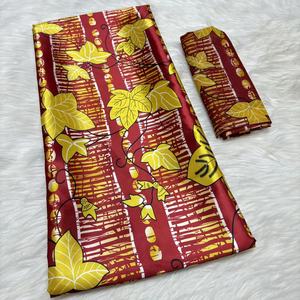 2025 beauté Jacquard <span class=keywords><strong>soie</strong></span> cire vêtements africain Satin rideau robes de mariée imprimer matériel tissu tissé 100% <span class=keywords><strong>soie</strong></span> léger - Product Image 4