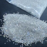 Melee elmas 2.0MM-3.0MM yuvarlak parlak kesim gevşek elmas DEF VS HPHT Lab yetiştirilen elmas takı ve saatler için