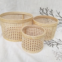 HOT Rattan Craft Fruitmand Bloemenmand Rattan dienblad